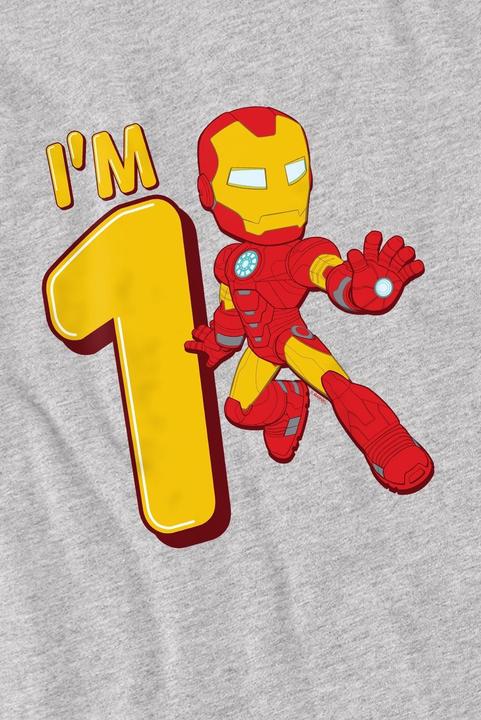 Immagine prodotto Iron Man Maglietta 1° Compleanno Carino Bambini (140)