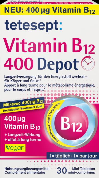 Tetesept Vitamin B12 (30 Stück, Tabletten, 19 g)
