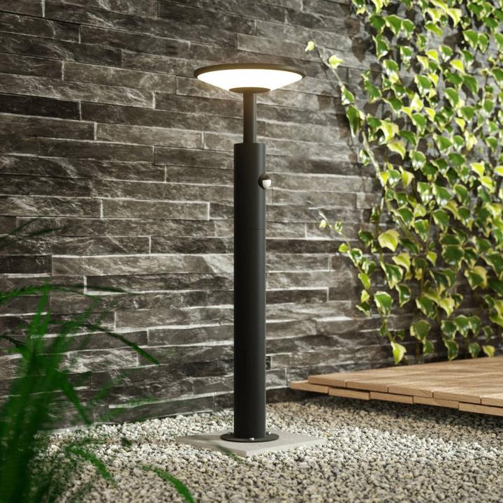 Produktbild Lucande Fenia LED LED Garten Leuchte H60 w/Sensor Anthracite (900 lm, IP54)