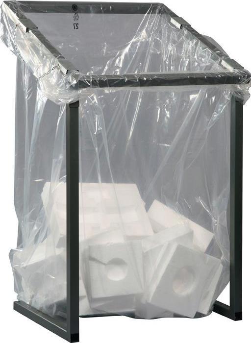 Renner Helmuth Bidone per rifiuti H1230xL730xP695mm 1000 l antracite minerale di ferro micaceo, DB703 stazionario (1000 l)
