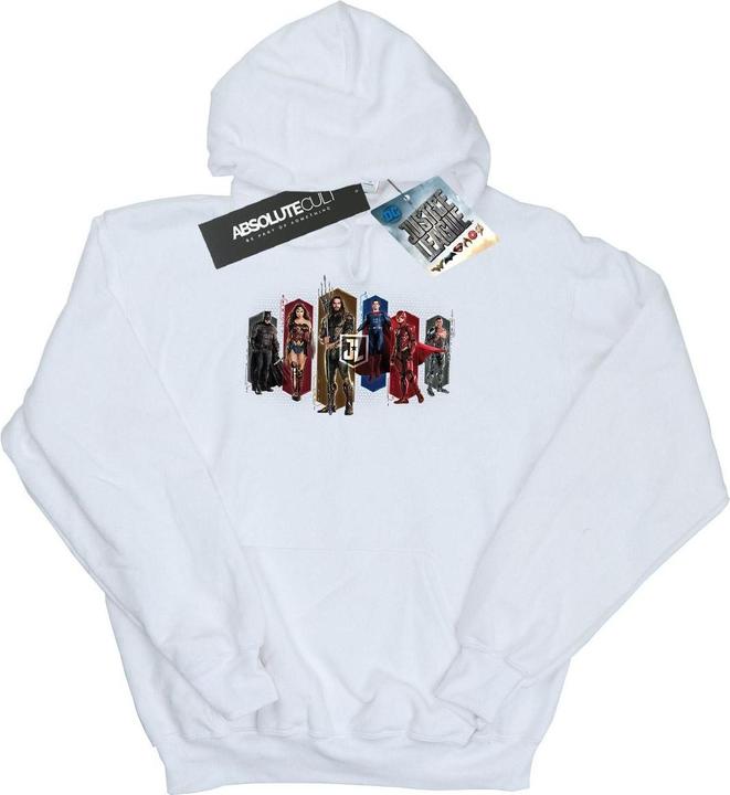 Image du produit - Sweat à capuche JUSTICE LEAGUE MOVIE TEAM HEXAGONS - Homme (M)
