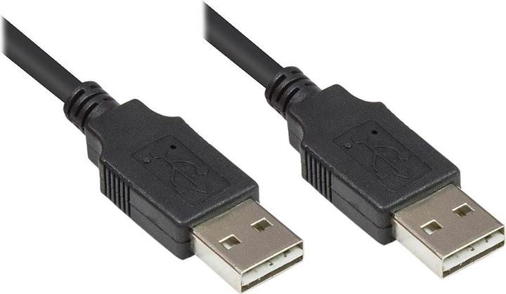 Actual product image Good Connections Connection cable USB 2.0 High-Speed EASY A male to EASY A male, black, 5m, ® (5 m, USB 2.0)