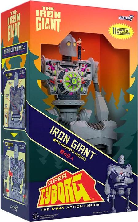 Produktbild Super7 Der Gigant aus dem All Super Cyborg Actionfigur Iron Giant (Full Color) 28 cm