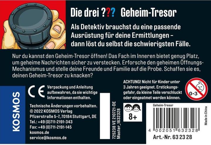 Image du produit Kosmos Équipement de détection Les trois?? coffre-fort secret