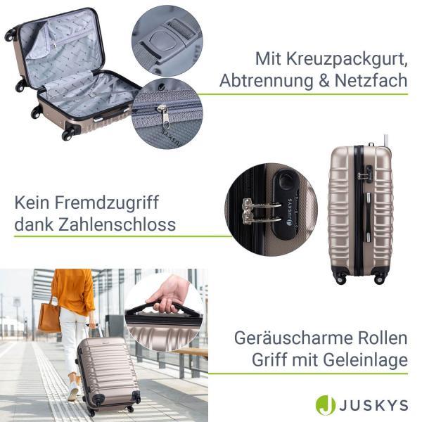 Produktbild Juskys Hartschalen Kofferset Rom (41 l)