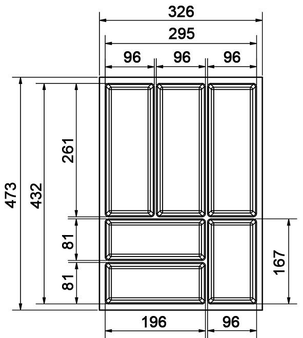 Immagine prodotto Werkstarck Vaschette portaposate Basic LEGRABOX M