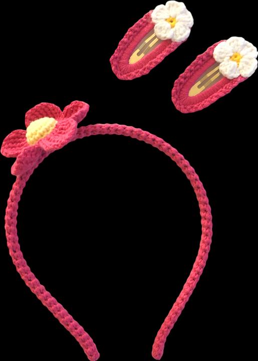 MyFriends Haarreif & Haarspangen rosa Blume