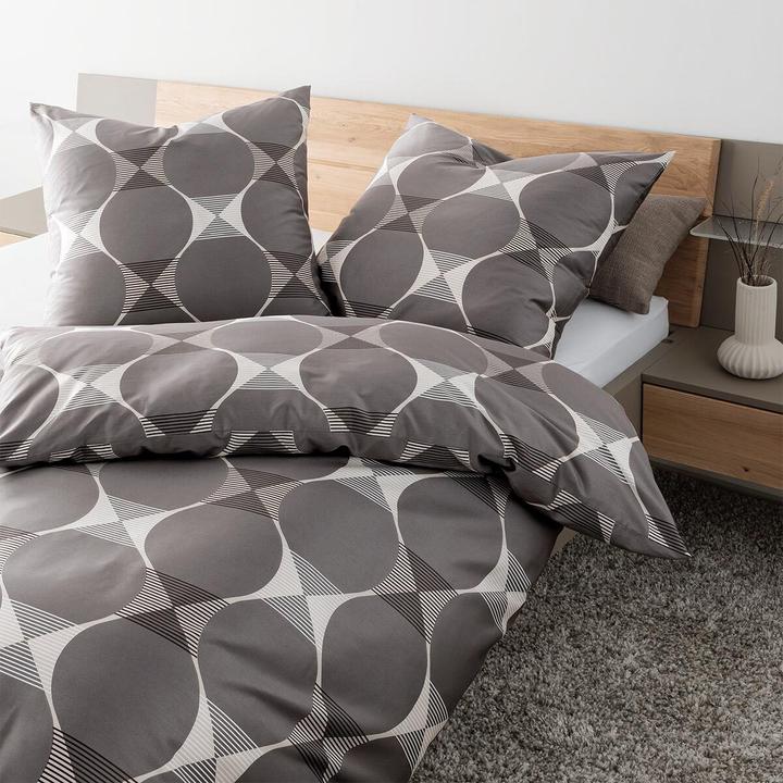 Produktbild Janine Mako-Satin Bettwäsche J.D. 87103 taupe (Bettwäsche Set, 135x200 cm + 80x80 cm)