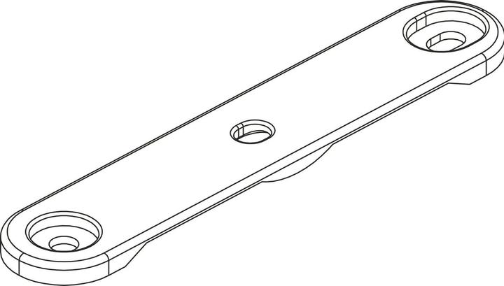 Produktbild Pöttker Höhenausgleich Alu 77 Frontslide Kunststoff grau