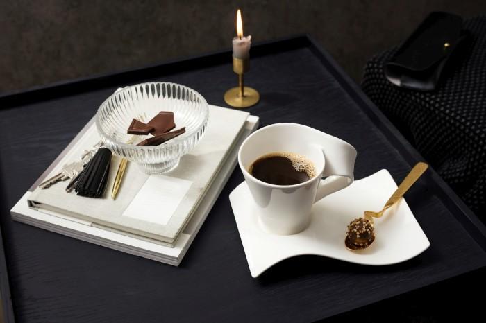 Immagine prodotto Villeroy & Boch Partyplate NewWave Caffè (1 x, Sottobicchiere in vetro)