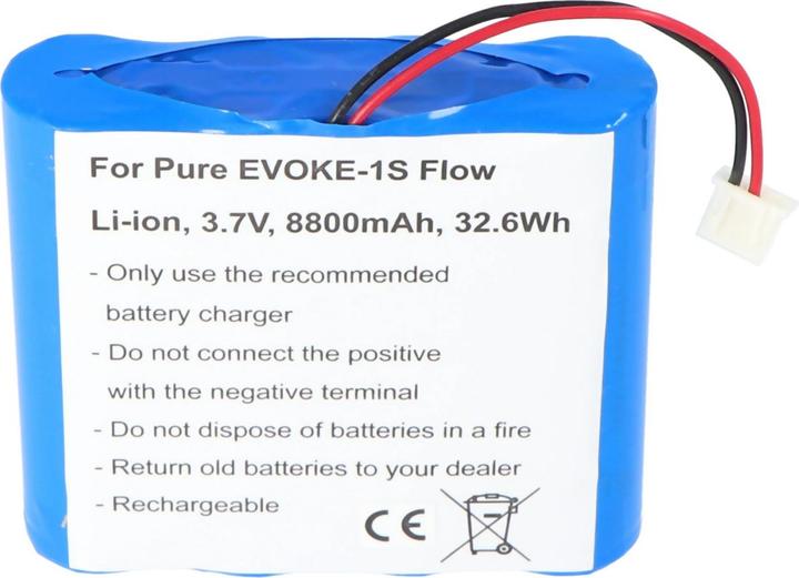 Actual product image AccuCell Akku PURE EVOKE FLOW VL-60924 DAB DIGITAL RADIO, EVOKE-1S, Pure Akku E-1