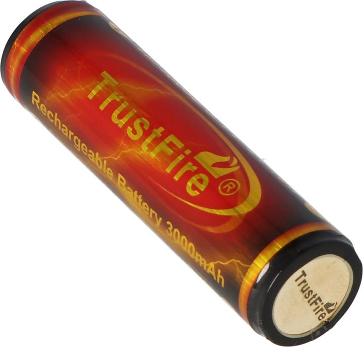 Actual product image Trustfire Battery 18650 3000mAh protected (Flame) (1 pcs., 18650, 3000 mAh)