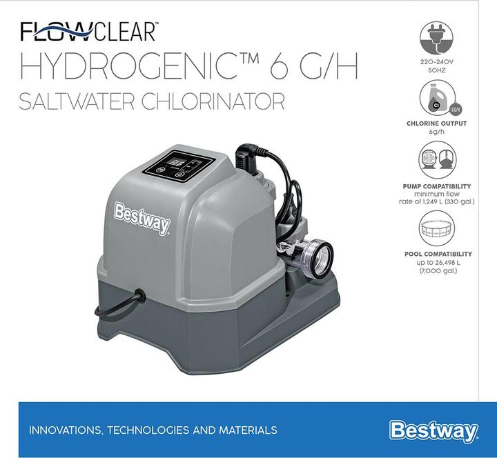 Actual product image Bestway Hydrogenic Saltwater Chlorinator