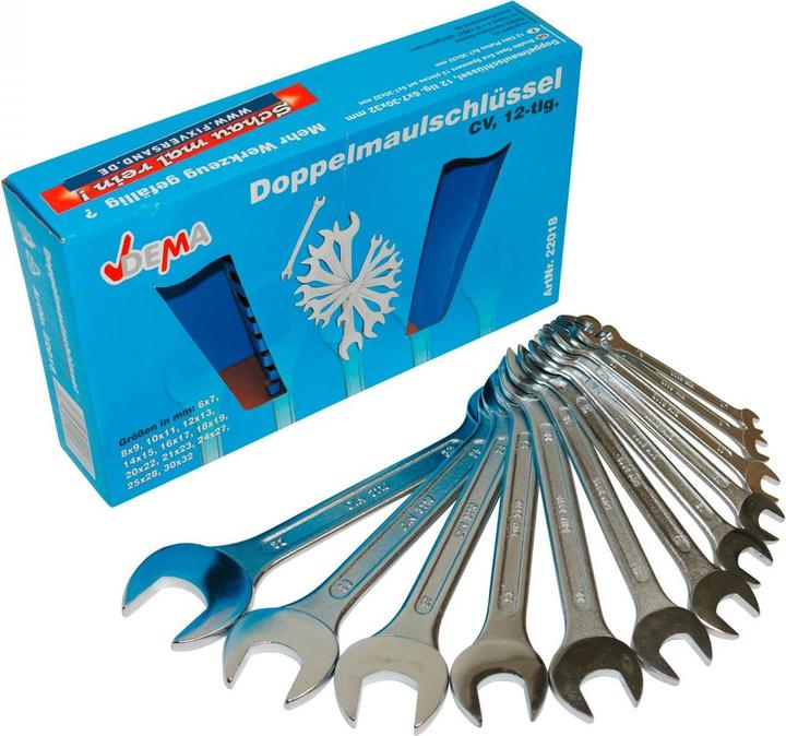 Actual product image Dema Double open-end spanner 12 pcs.