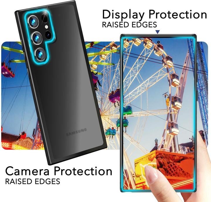 Produktbild Nalia Semi-Transparente Hybrid Hülle mit Schutzrahmen (Samsung Galaxy S24 Ultra)