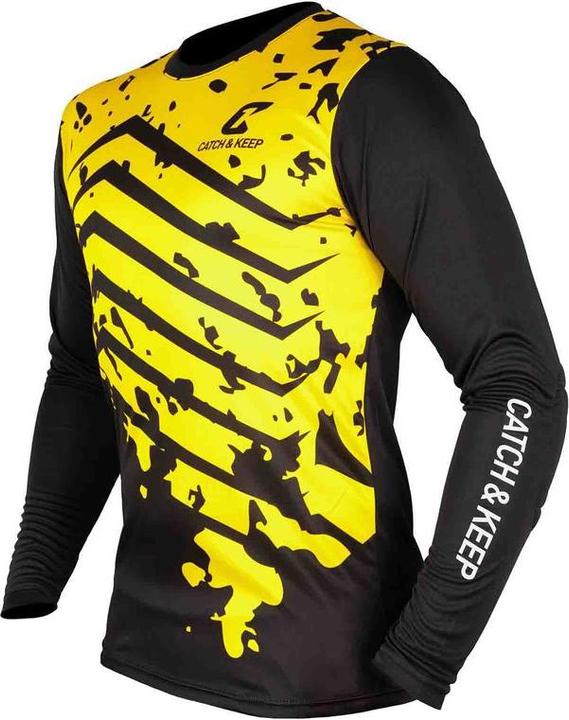 Immagine prodotto Catch & Keep Maglia Protezione Portieri Taglia S Giallo-Nero Maglia portiere calcio Top (S)