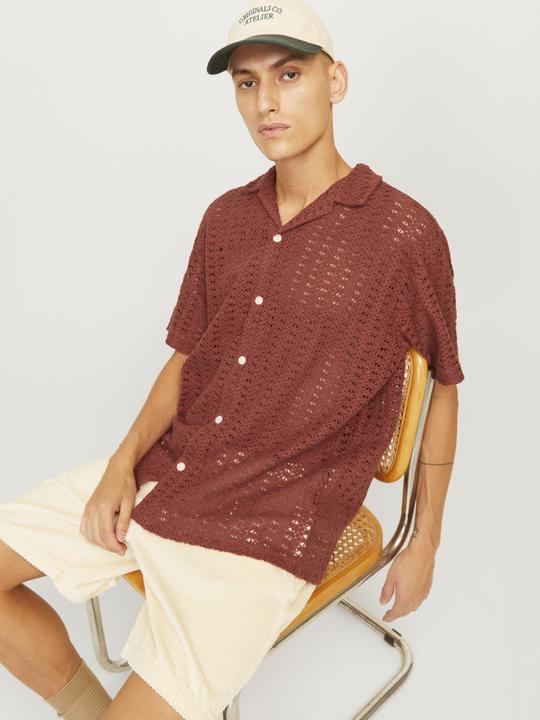 Actual product image Jack & Jones Jorcrochet Shirt Resort Ss Styd24 (XXL)