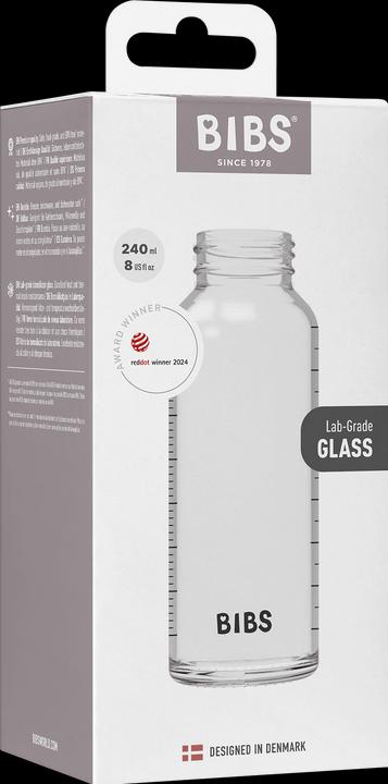 Actual product image Bibs - Glass Baby Bottle Body - 240 ml (240 ml)
