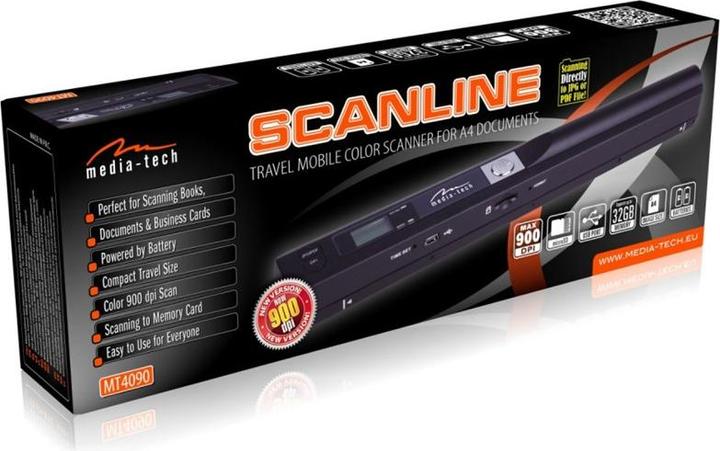 Produktbild Media-Tech SCANLINE MT4090 - Scanner als Handgerät (USB)