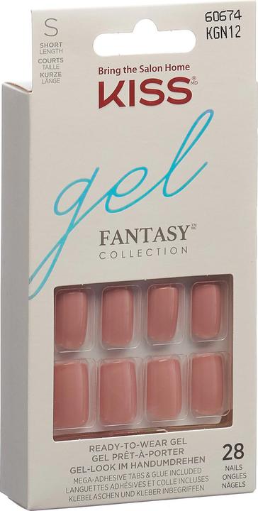 KISS Gel Fantasy (Kunstnägel, Rose, Durchsichtig)