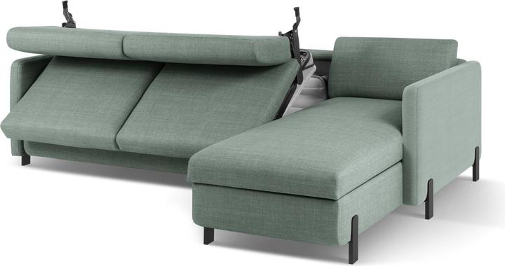Actual product image Micadoni Right Corner Sofa With Bed Function And Box, "Gloria", 4 Seats, 260x170x80Made in Europe (Corner sofa)