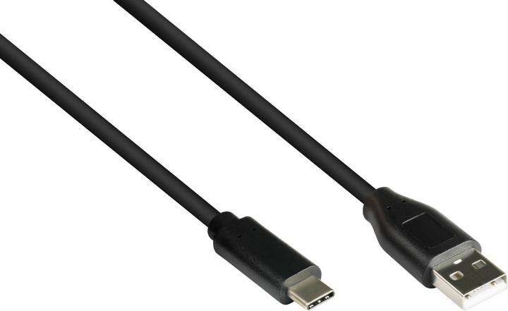Actual product image Good Connections Connecting cable USB 2.0, USB-C™ male to USB 2.0 A male, CU, black, 0.5m, ® (0.50 m, USB 2.0)
