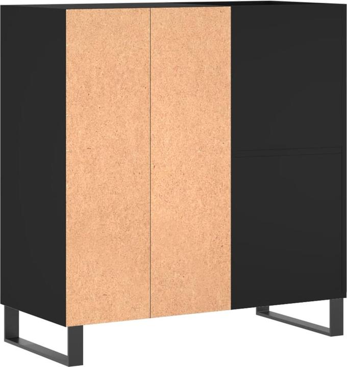 Produktbild VidaXL Plattenschrank Schwarz 84,5x38x89 cm Holzwerkstoff, Farbe (84.5 x 38 x 89 cm)