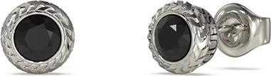 Image du produit Guess Steel Earrings With Black Zircons Sailor Knot