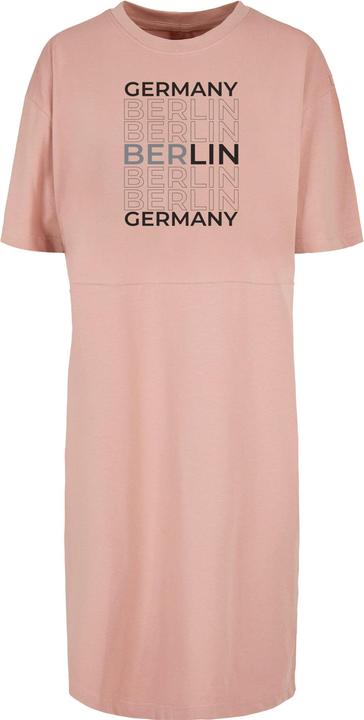 Merchcode Ladies Berlin Organic Oversized Slit Tee Dress - 117379