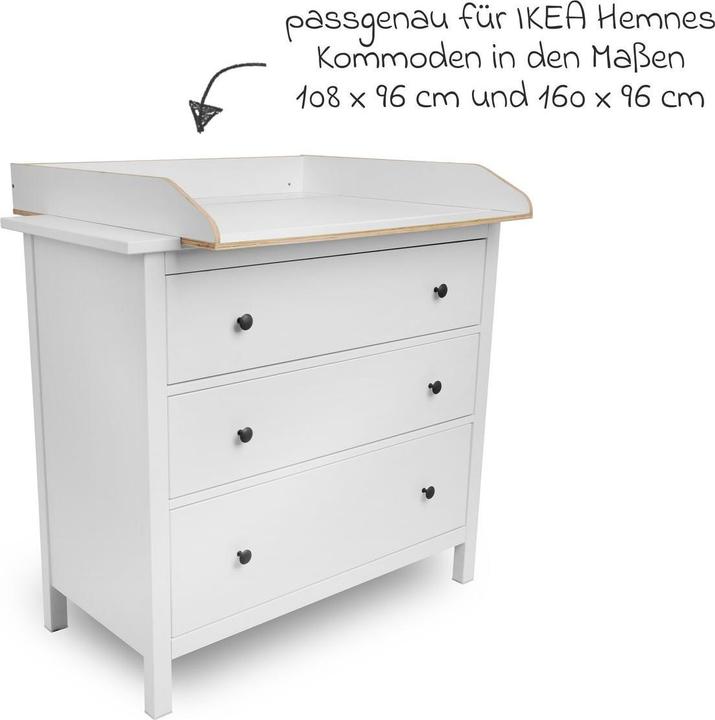 Actual product image jonka Wickelkommoden Wickelaufsatz für IKEA Hemnes Kommoden -
