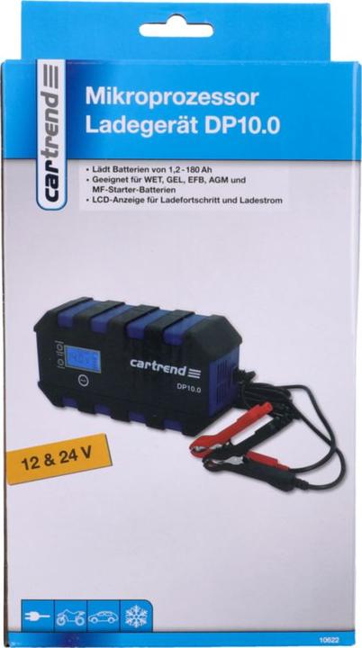 Productafbeelding Cartrend Kfz Ladegerät Microprozessor DP10.0 (12V, 24V, 10 A)