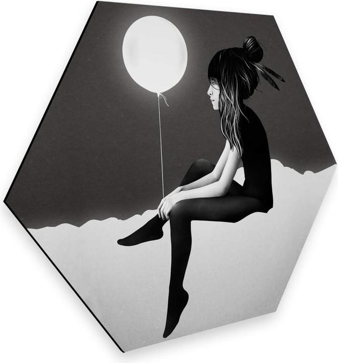 Produktbild Trenddeko No such thing as nothing by night - leuchtender Ballon (55 x 47 cm)