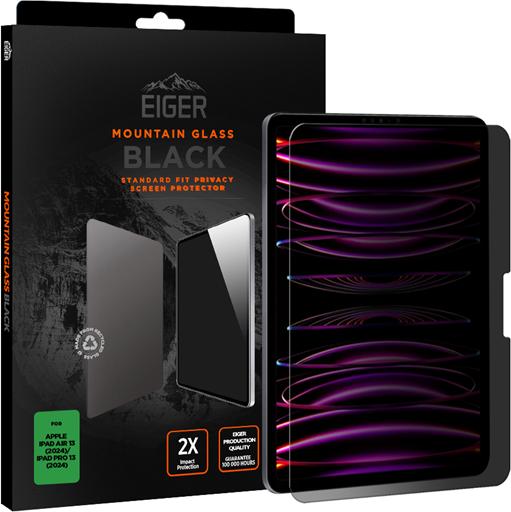 Actual product image Eiger Mountain Glass Black Tablet (1 Piece, iPad Pro 13 2024 (M4))