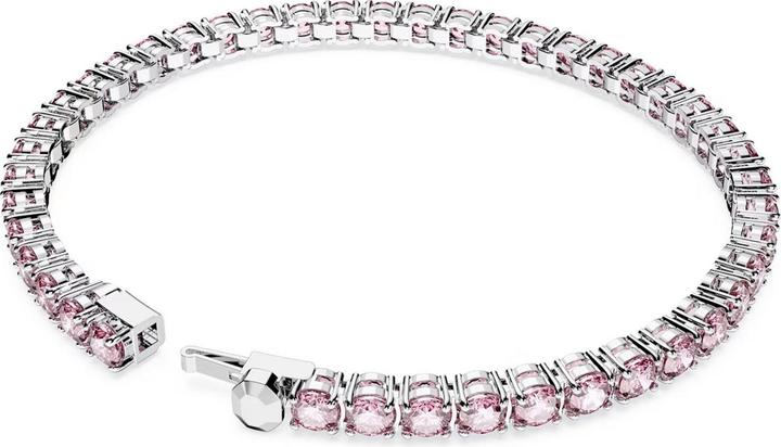 Immagine prodotto Swarovski Bracciale tennis Matrix taglio rotondo rosa (16.50 cm, Metallo Swarovski)