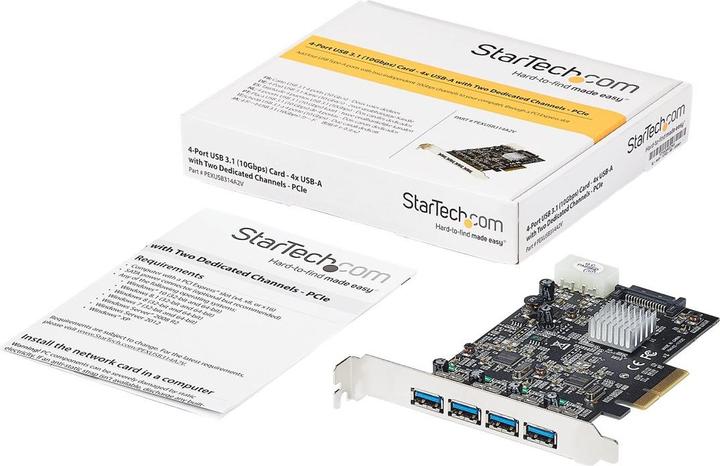 Actual product image StarTech .com 4-Port USB PCIe Adapter