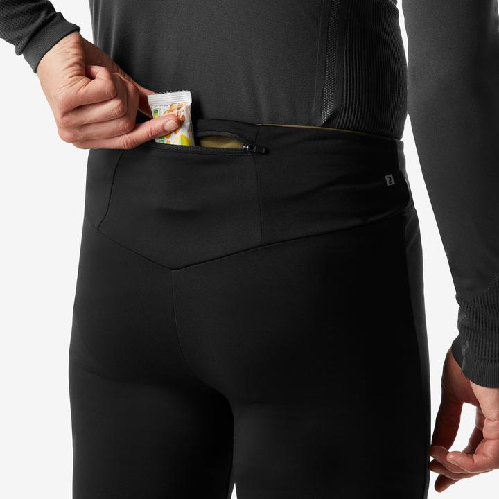 Actual product image Wedze Cross-country skiing tights windproof men, 500 black (W30/L33)
