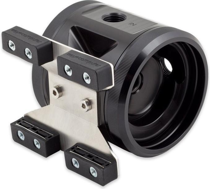 Actual product image Aqua Computer Aquacomputer ULTITOP DUAL D5 pump adapter for two D5 pumps, G1/4
