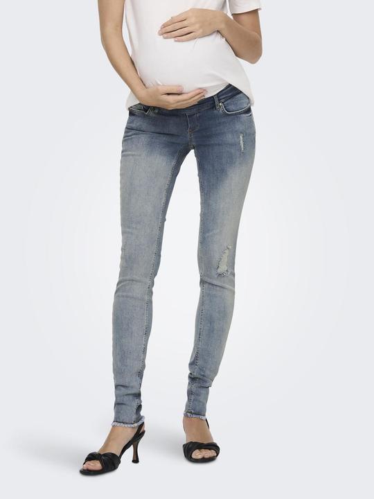 Actual product image Only Maternity OLMBlush Mid Ankle Raw Skinny Fit Jeans (32)
