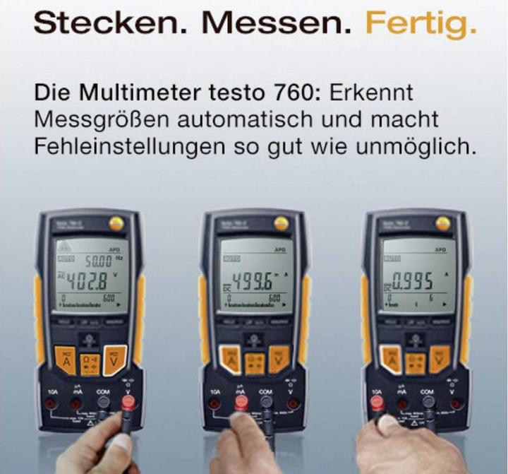 Produktbild Testo Hand-Multimeter digital 760-3 (CAT III 1000V, CAT IV 600V)