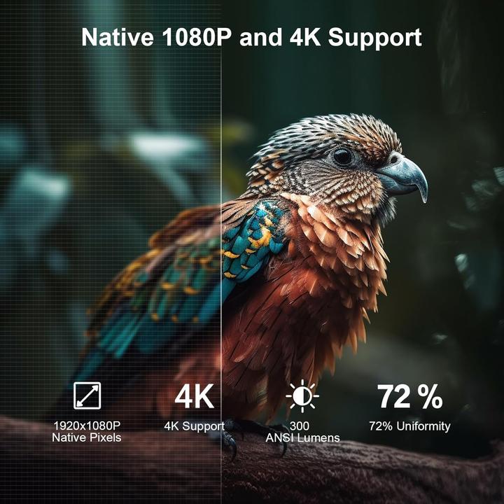 Image du produit Lqwell Mini-Projektor HY320 (4K, 300 lm)