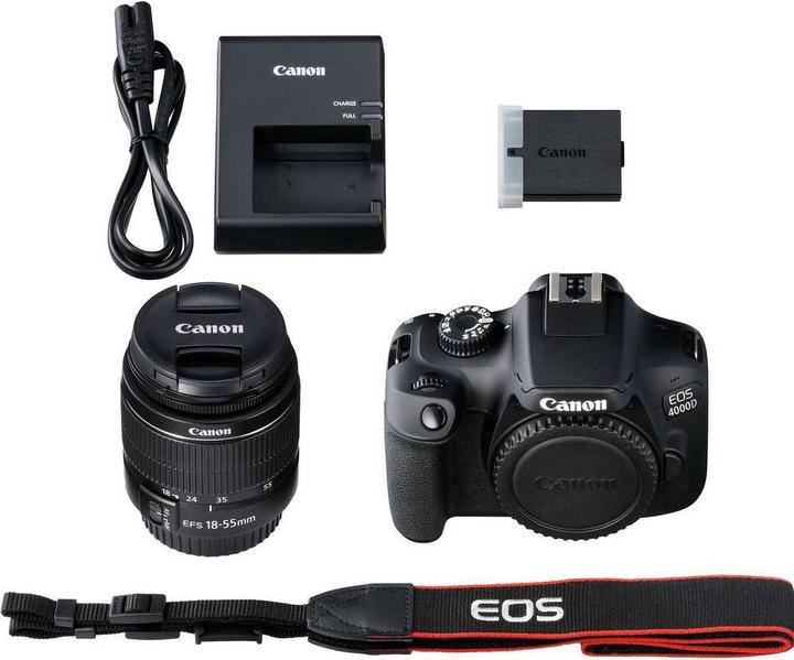 Produktbild Canon Eos 4000d Dc - (Eu) (18 - 55 mm, 18.70 Mpx, APS-C / DX)