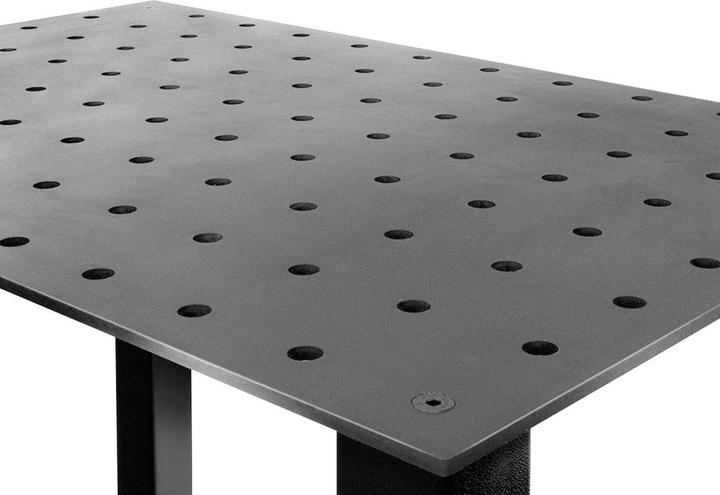 Immagine prodotto Stahlwerk Tavolo da saldatura kit fai da te piano di lavoro pesante da 12 mm in acciaio S355 (80 cm, 120 cm)