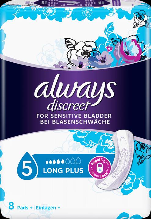Actual product image Always Discreet Incontinence Pads Plus Long Plus (8 x, Large)