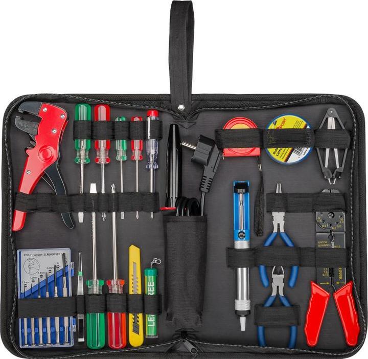 Actual product image Goobay Soldering set and tool set in practical bag
