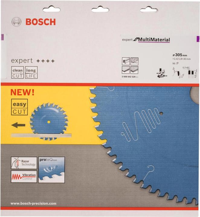 Produktbild Bosch Professional Zubehör Kreissägeblatt Expert for Multi Material, 305 x 30 x 2,4 mm, 96