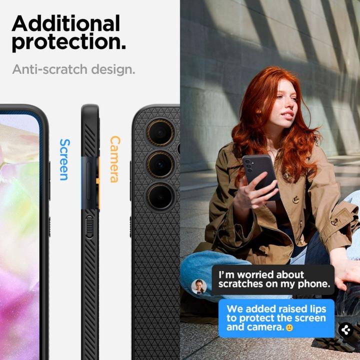Produktbild Spigen Liquid Air Sam A35 5G czarny/matte black ACS07519 (Samsung Galaxy A35)