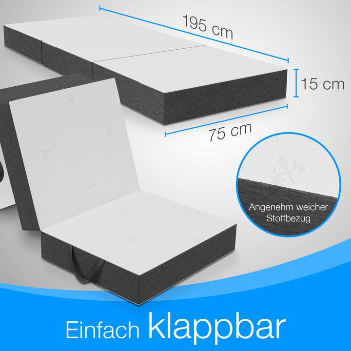 Produktbild Bestschlaf Visko Gästematratze (75 x 195 cm, Schaumstoffkern)