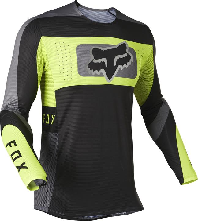 Fox Jersey 22 Flexair Mirer Blk/Ylw XL (XL)