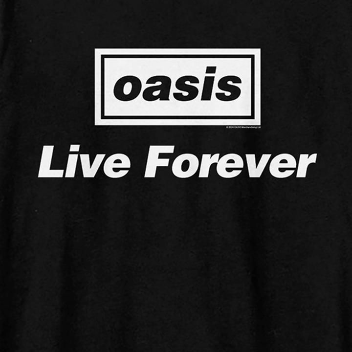 Actual product image Amplified Unisex Adult Live Forever Oasis T-Shirt (M)