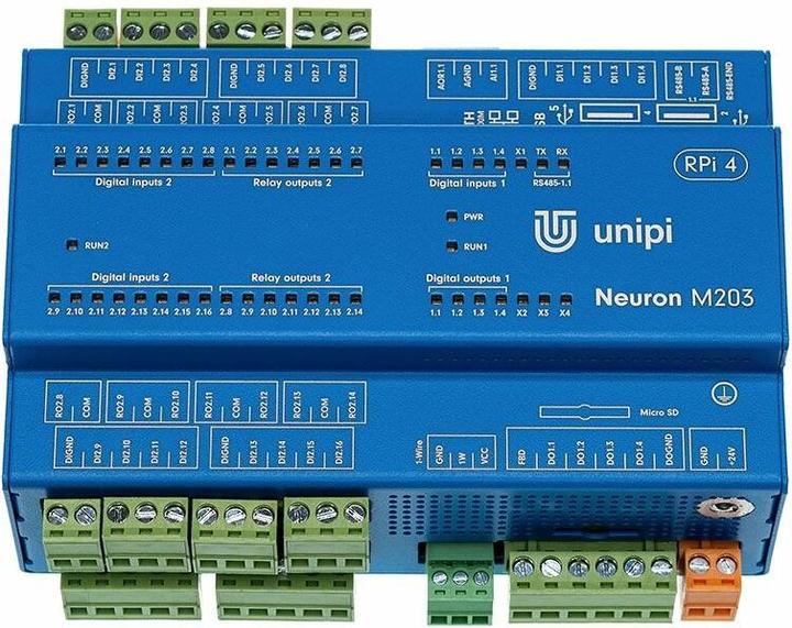 Actual product image Unipi Neuron M203 (RPi4 4GB)
